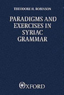 Copertina  Paradigms and exercises in syriac grammar