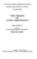 Copertina  3: The origins of latin christianity