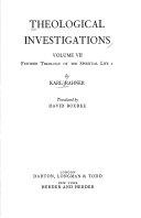 Copertina  Theological investigations /