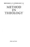 Copertina  Method in theology