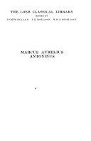 Copertina  Marcus Aurelius