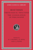 Copertina  The theological tractates ; The consolation of philosophy