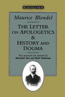 Copertina  The letter on apologetics ;  & History and dogma