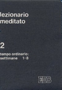 Copertina  {Lezionario meditato} Vol. 2: Tempo ordinario, settimane 1-8