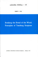 Copertina  Breaking the Bread of the Word : Principles of Teaching Scripture