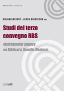 Copertina  Studi del terzo Convegno RBS : International studies on Biblical & Semitic rhetoric